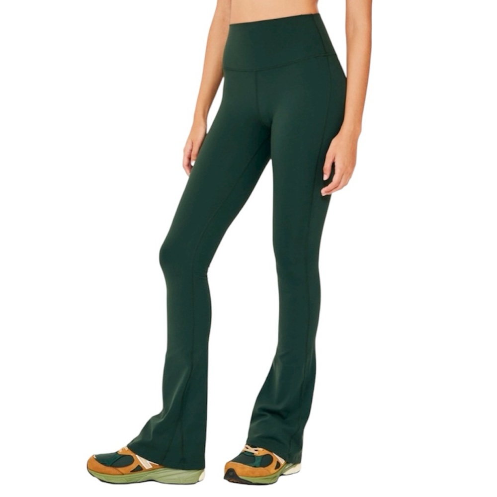 Splits59 Raquel High Waist Supplex Flare, Military Green, Sz. S